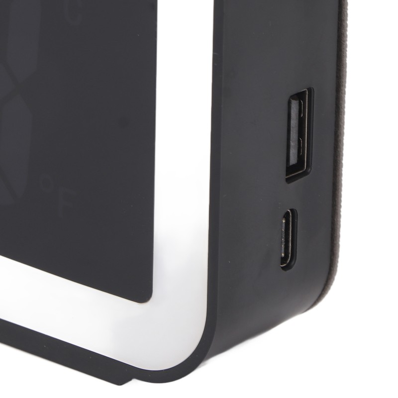 Wireless Charging Alarm Clock USB Reverse Charging LED Large Screen