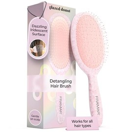 FRAMAR Wet Hair Brush Detangler – Iridescent Brush for Curly & Tangle-Free Detangle Hair Brush For Curly Hair