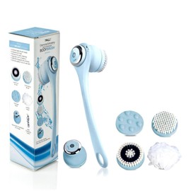 ISO Beauty ISOABBBRLBLU-700 Cleansing & Exfoliating Rechargeable All-in-1 Body Brush - Light Blue