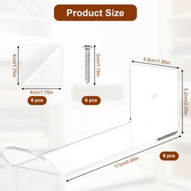 MICHIHOMIE 6 Stück Cap Halter für bis zu 30 Hüte, Baseball Cap Halterung Wand Selbstkleben/Bohren, Transparente Cap Aufbewahrung, Kappenhalter für Zimmer, Tür, Kleiderschrank