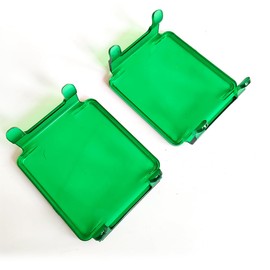 VKBYNG 2pcs 3 inch Led Pod Light Covers Cube Light Covers Dust Proof Covers for 3x3inch Square Cube Pod Led Work Light Bar Fog Lampshade (2PCS Green Covers)