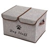 Geyecete Large Storage Boxes - Large Linen Fabric Foldable Storage