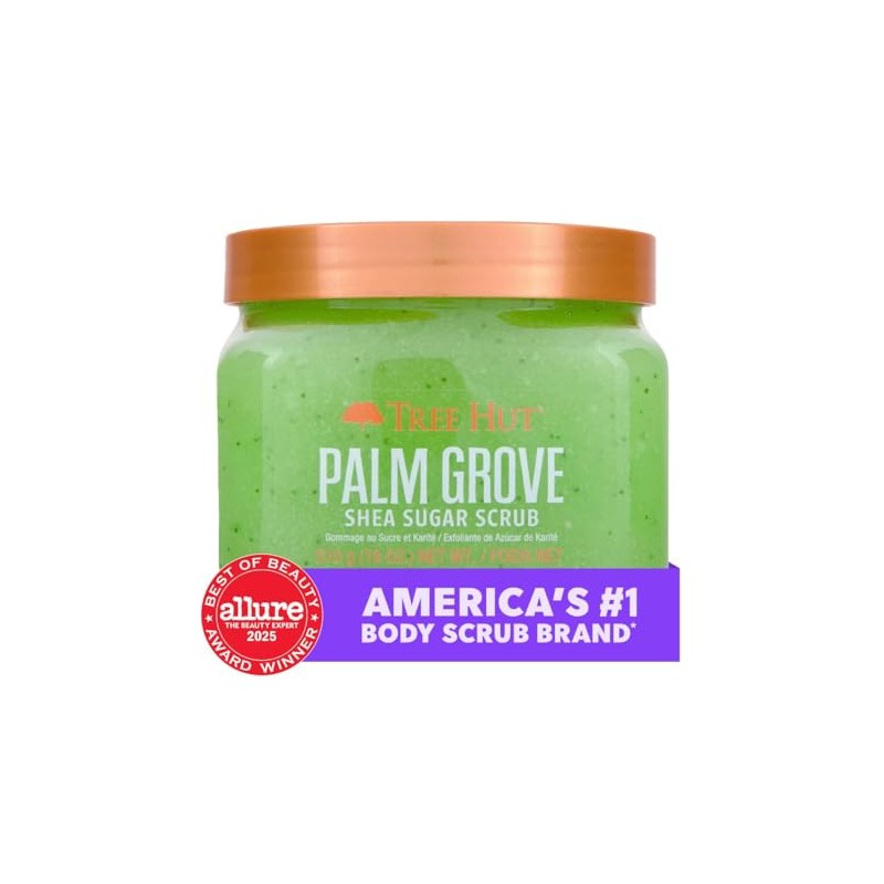 TREE HUT, Shea Sugar Scrub Palm Grove, Exfoliante Corporal con