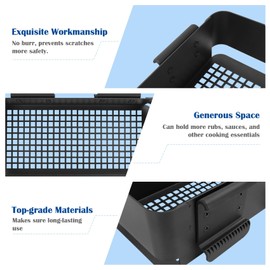 Pop and Lock Accessories for Traeger Flatrock, Ironwood, Ironwood XL, Timberline, Timberline XL Accessories, Storage Bin & Hooks for Traeger Z-Grills Pit boss, Traeger Ironwood 885, Pro 22/34 Series