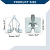 Hihaha Metal Retainer Clip/for Car/Metal / 20 Pcs Silver Tone