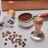 Coffee Powder Press Hammer and Distributor Set Stainless Steel Base