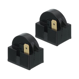 sourcing map 2pcs PTC Refrigerator Starter Relay, 4.7 Ohm 3 Pin Fridge Compressor Start Relay