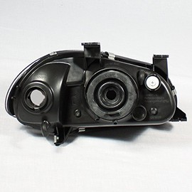 AKKON - For Honda Del Sol Replacement Smoke 1 Piece Headlights Corner Signal Lamps Left + Right