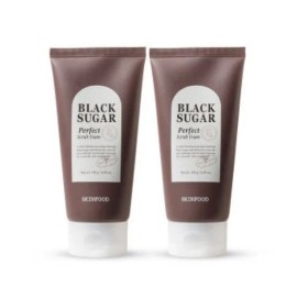 skin food [1+1] Skinfood Black Sugar Perfect Scrub Foam 180g / [1+1] 스킨푸드 블랙슈가 퍼펙트 스크럽 폼 180g