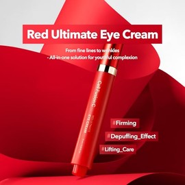 Cell Fusion C Cell Fusion C Red Ultimate Eye Cream with Retinal, Dual Peptide, Cooling Roll-On for Depuffing & Lifting, Fine Lines and Loss of Firmness, 0.5 fl.oz. / 15ml