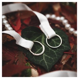 ErYa Elegant Engagement Band, Ring Band with Pearls - Nisan Kurdelesi, Söz Yüzük, Incili Kurdelesi Engagement, Wedding, Wedding, Registry Office, Plastic, Perlaine