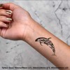 4 x 'Orca Whale' Temporary Tattoos - Water Resistant, Skin-Safe,