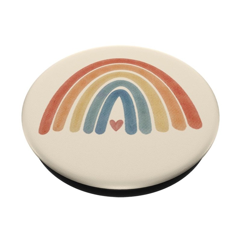 PopSocket PopGrip Boho Rainbow Minimal Retro Stripes Earth Brown Vintage