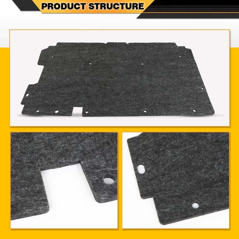 CNNELL Hood Insulation Pad Compatible with Chevy S10 GMC Sanoma