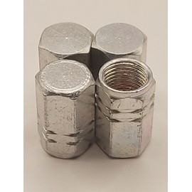 Unbranded 1 Set of 8 Chrome Tire Valve Stem Caps For Car, Standard Fitting #136