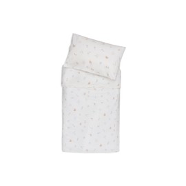 Jollein Kinderbettwäsche - Lovely Birds - 100x140cm - 100% Baumwolle - OEKO-TEX Zertifiziert - Babybettwäsche mit Kissenbezug - Bettwäsche Set