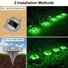 Green Solar Dock Lights Driveway Deck Lights - 12 Packs