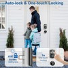 BAFUWEIY Fingerprint Door Lock with Door Knobs Set, Keyless Entry