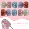 Y-Shaped Cat Eye Magnet for Heart Nail Design, Professional 2-in-1