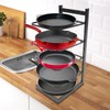 ILWorkTLs 5-Tier Adjustable Pan & Pot Rack for Cabinet,Countertop Pot