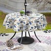DYTXIII Round Outdoor Tablecloth with Umbrella Hole and Zipper 60