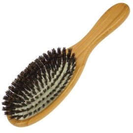Bamboo Wooden Hair Brush with Natural Bristle