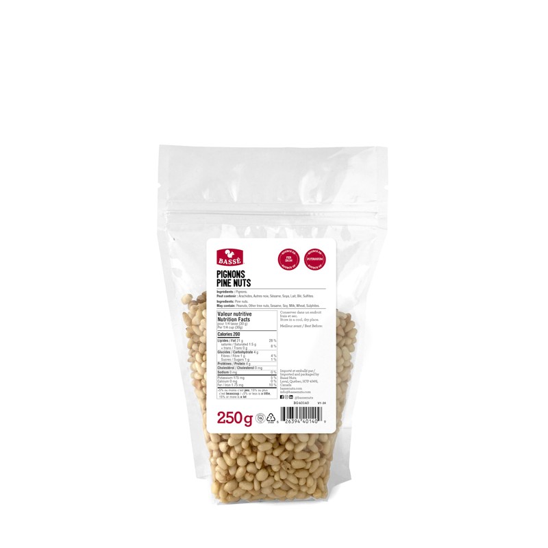 Bassé Raw Pine Nuts, 250g