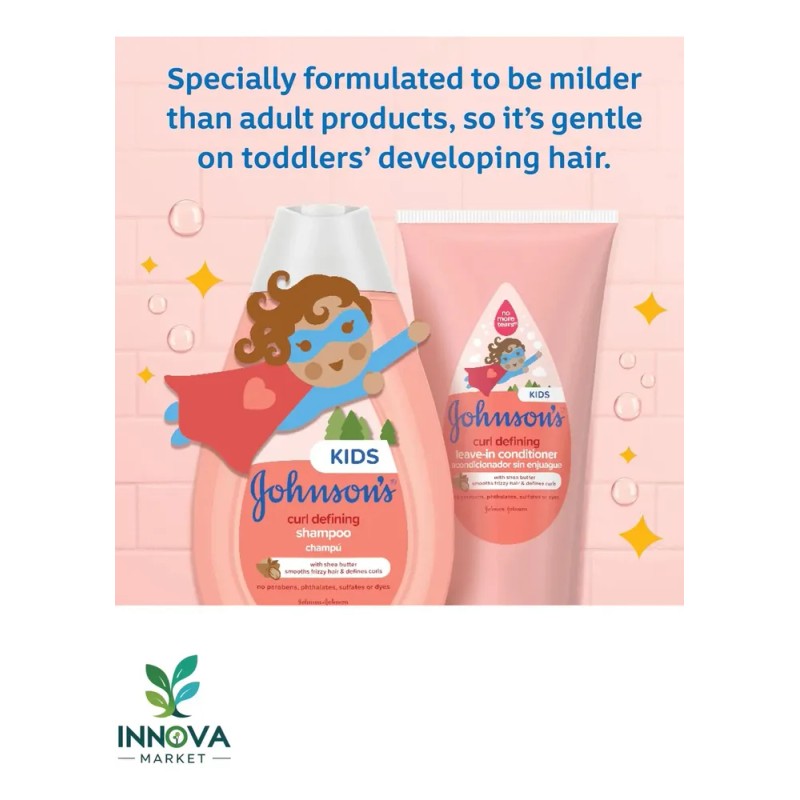 Johnson's Kids Curl Defining Kit Shampoo/acondicionador
