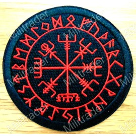 Unbranded Icelandic Vegvisir Viking Norse Huld Compass Patch (Iron-on) 100% Embroidery RB