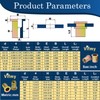 Vifmy SAE Rivet Nut Assortment Kit(240Pcs),#6-32#8-32#10-24 1/4"-20 5/16"-18 3/8"-16 UNC