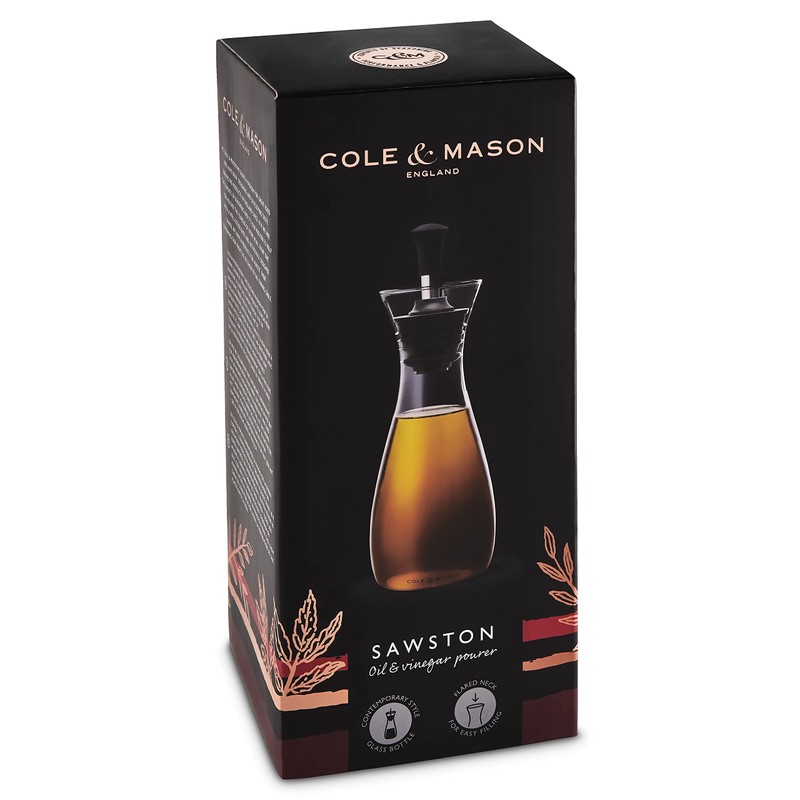 Cole & Mason H103019 Sawston Essig und Ölflasche mit ausgießer,