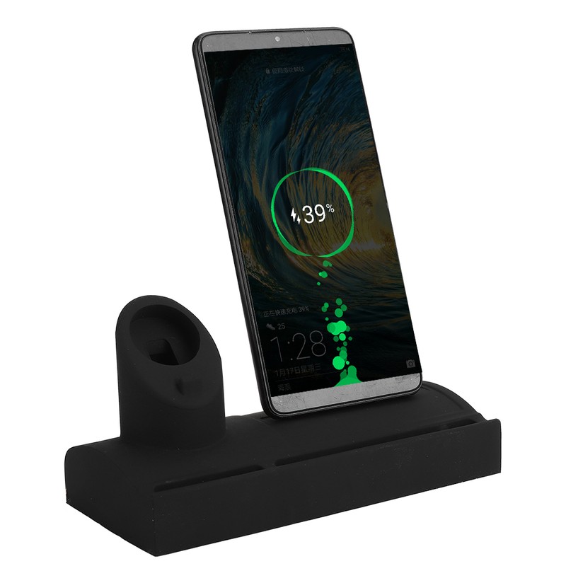 Mobile Phone Charging Base Silicone Stand Holder Bracket for iWatch5/iPhone11