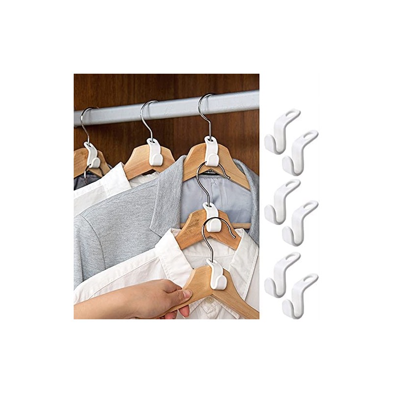 Clothes Hanger Connector Hooks, 30PCS Plastic Hooks Cascading Hangers, Coat