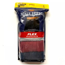 Dickies Men's Dickies 5-Pack Cotton Contour Pouch Boxer Briefs - Multi Color - L (36-38)