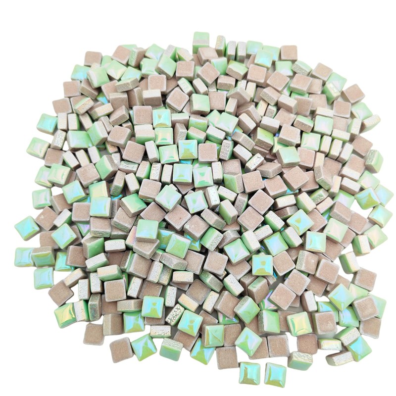 500g Square Ceramic Mosaic Tiles, 500PCS 1 * 1CM Handmade