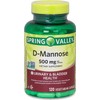 Generic Spring Valley, D-Mannose 500 mg, Veg Capsules, 120 Count