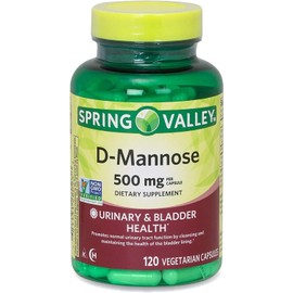 Generic Spring Valley, D-Mannose 500 mg, Veg Capsules, 120 Count