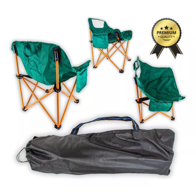 Plasticocina Silla Plegable Portátil Para Campamento Jardín Playa Verde