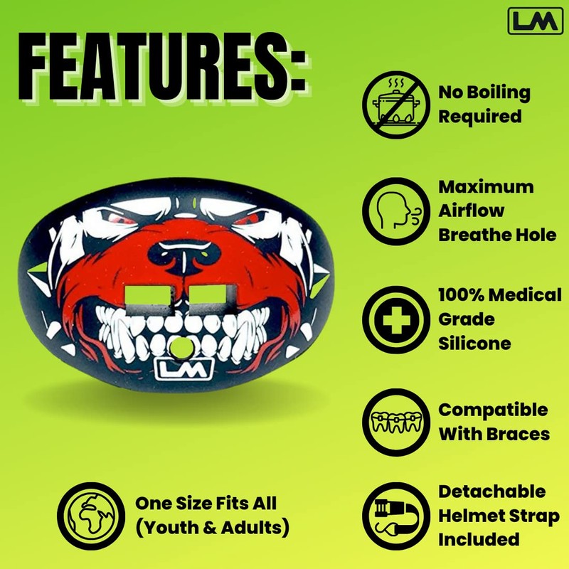LOUDMOUTHGUARDS Pacifier Lip Protector Mouthguard - Bull Dog