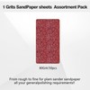 BAOSTC 1/4 Sandpaper Sheet – 4-1/2” x 5-1/2”, P80 Grit,