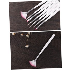 Operitacx 7pcs Painting Nail Art Poly Extension Gel Brush Nail Brush Kit Nail Art Supplies Nail Brush Pen Nail Painting Pens Nail Art Brush Nail Drawing Pen Artificial 7 Piece Set