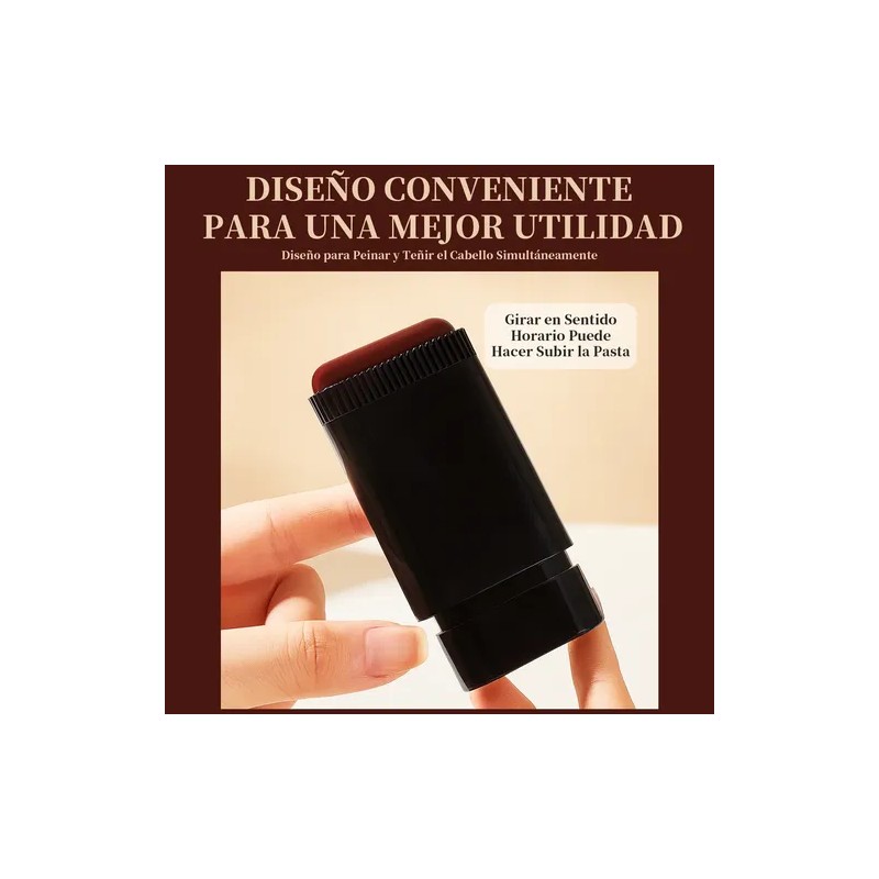 Tinte En Barra Para Cabello Cubre Canas Con Peine 20g
