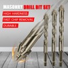 WOYUOSN 5-PCS High-Strength Eccentric Twist Drill Bit, Masonry Drill Bits