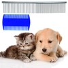 Pet Grooming Brush Metal Flea Comb for Removing Tangles Knots