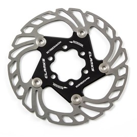 Clarks Cycle Systems AR18 Floating 6-Bolt Disc Brake Rotor, Black, 180mm