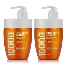 Elastine Protein Clinic High-Nutrition Treatment 700ml 2 Pieces Hair Seasonal Rinse Semi-Curly Beauty Salon / 엘라스틴 프로틴클리닉 고영양 트리트먼트 700ml 2개 헤어 사계절린스 반곱슬 미용실