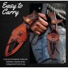 Knife Holster EDC HANDMADE LEATHER HAND CRAFTED BELT SHEATH HOLSTER