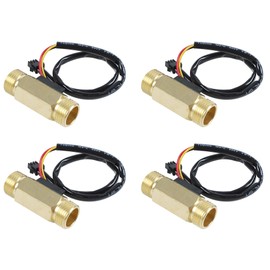 4X 1/2PT Water Flow Sensor Switch Control Meter Flowmeter 1.5-30L/Min