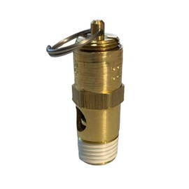 Sellerocity American Made ASME Air Compressor Brass Safety Valve 1/4 NPT Size, 80 PSI, 42 CFM
