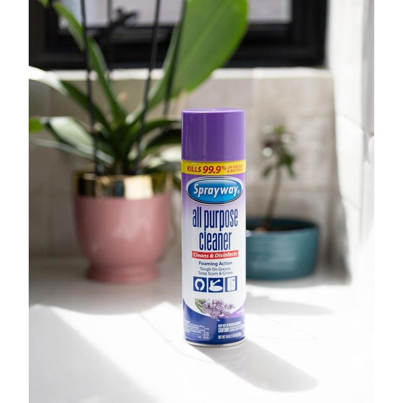 Sprayway All Purpose Cleaner with Lavender Scent, 19oz, Pack of